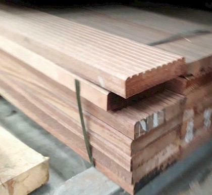 Hardhout Vlonderplank 45x190mm  3meter