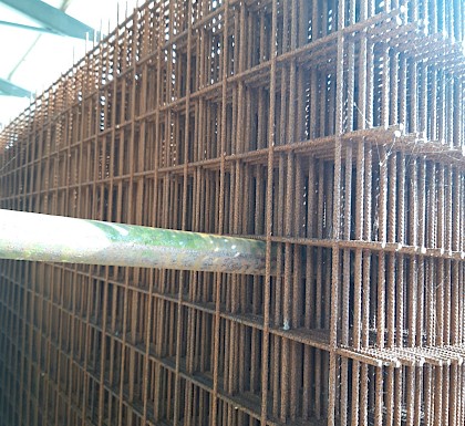 Betonmat 2000x3000 Roestig maas 150x150  5mm