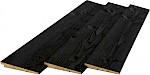 Douglas Potdekselplank rondom zwart gespoten 12-25x195x3000mm