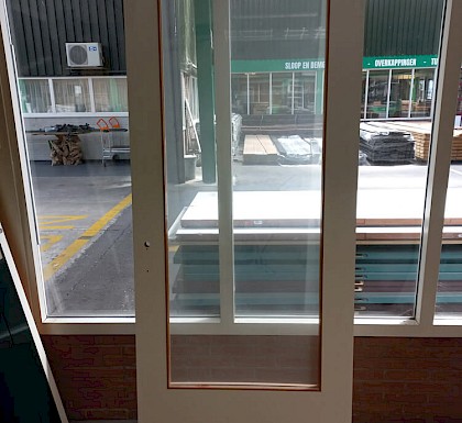 Deur 202A Berkvens 231,5x93 Linksdraaiend zonder glas 178x66 Wit gegrond