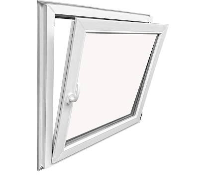 Kunststof Draai/Kiep Kozijn 1000x1000 mm – Wit – Met Aanslagflens