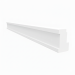 Kozijnhout A-profiel – 590 cm  – Wit gegrond