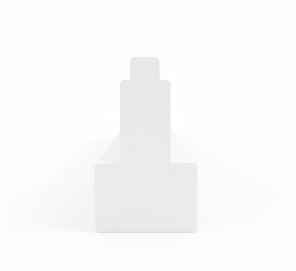 Kozijnhout B-profiel – 590 cm  – Wit gegrond